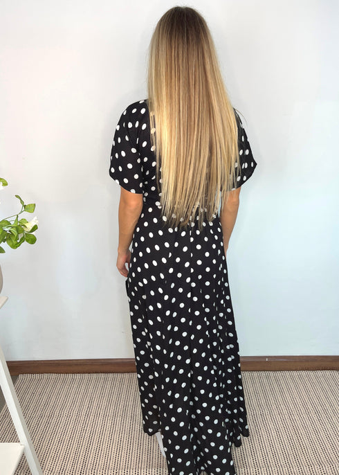 The Maxi Wrap Dress - City Polka dubai outfit dress brunch fashion mums